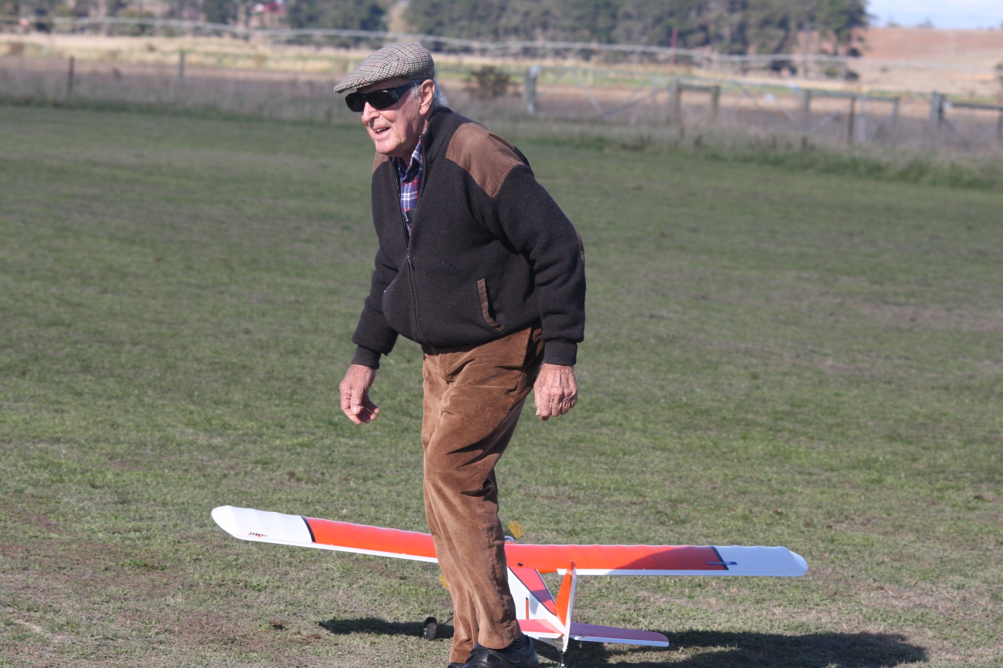 Fred readies the Hustler for take-off